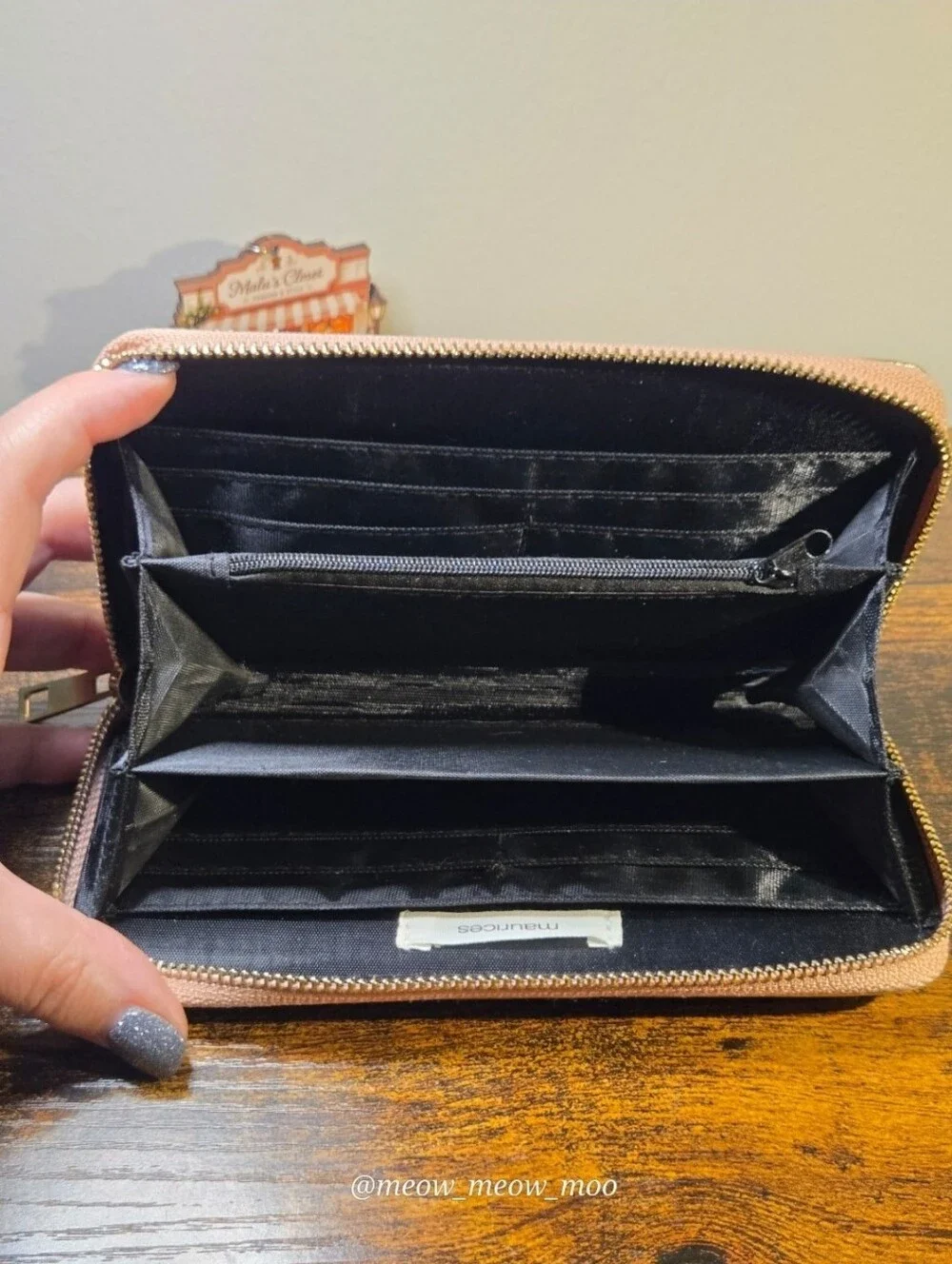 Maurices Metallic Gold Rose Gold Wallet